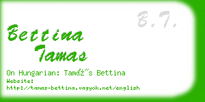 bettina tamas business card